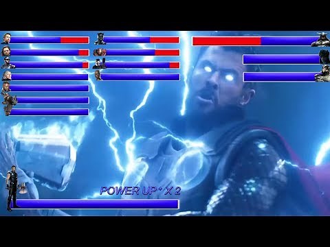 AVENGERS INFINITY WAR Final Battle ... With Healthbars | Battle in Wakanda: Wakanda Forever ? (HD)