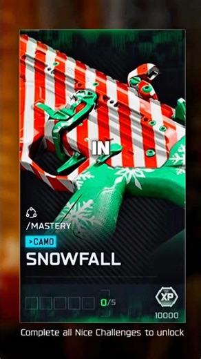Unlock New SnowFall Camo In 1 Hour