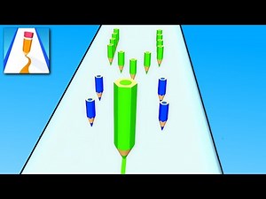 Color Pencil Run - Full Walkthrough Gameplay (Android, iOS) Part 1