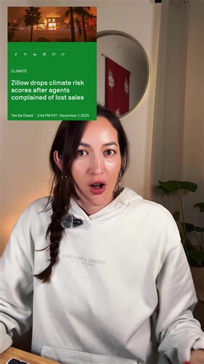 Just a year after adding climate risk scores, Zillow has removed them from listings after real estate agents complained that the information was causing them to lose sales. Zillow first added the data to the site in September 2024, saying that more than 80% of buyers consider climate risks when purchasing a home. Following objections from the California Regional Multiple Listing Service (CRMLS), Zillow removed the listings’ climate scores. In their place is a link to their records at First Stree