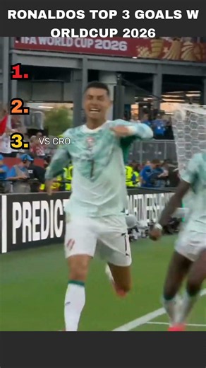 RONALDO TOP 3 GOALS WC 2026