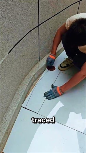 Perfect Tile Cutting Technique | Precision Layout & Grinder Control