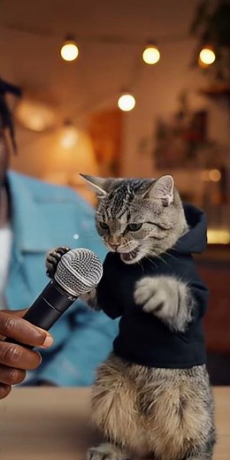 Rap Cat Droppin’ Bars! 😼🔥 | The Cat That Raps Like a Pro! #cat #rap #rapper #cutepet #cute #funny