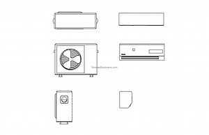 Daikin AC - Free CAD Drawings