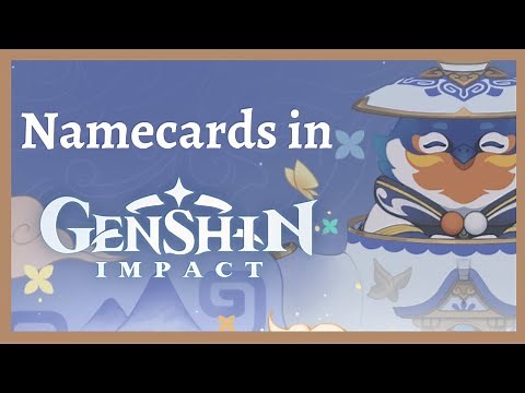 How to obtain name cards in Genshin Impact