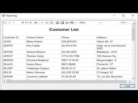 C# Tutorial - How to create RDLC Report using Microsoft Report Viewer | FoxLearn