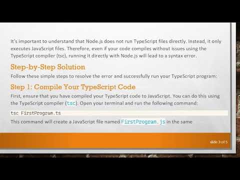 How to Fix Runtime Errors in Your TypeScript Programs