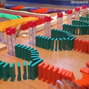 1.4M views · 10K reactions | did anyone notice that the fallwall actually fell over?!  | Hevesh5 | Facebook