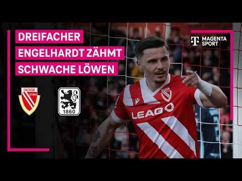 FC Energie Cottbus - TSV 1860 München, Highlights mit Live-Kommentar | 3. Liga | MAGENTA SPORT