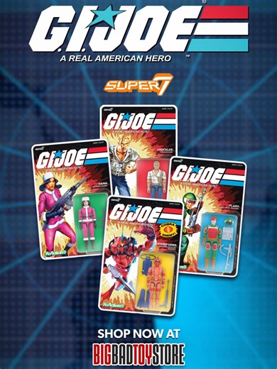 The G.I. Joe ReAction line is back in full force! Chuckles, Flash, Hydro-Viper & Daina are now available for pre-order at BigBadToyStore! These retro-inspired, battle-ready figures are perfect for shelves, displays, or epic shelf-stomping adventures. ⚡ Pre-order now: link in bio @officialsuper7 #RetroToys #ActionFigures #CollectorToys #BigBadToyStore #PreOrderNow #NostalgiaUnlocked #gijoe #gijoereaction
