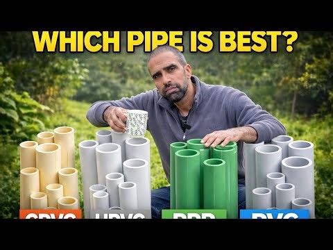 WHICH PIPE IS BEST? 🤔 //90% PEOPLE CHOOSE WRONG PIPE! // CPVC vs UPVC vs PPR vs PVC