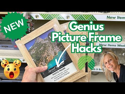 Grab Some Cheap Picture Frames for Some Amazing High End Decor Diys