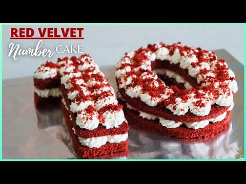 RED VELVET NUMBER CAKE | How to make a Number Cake | Easy Number Cake | Jennel Letizia