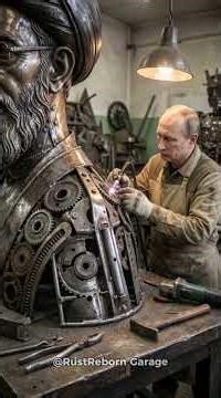 From Rust to Power: Scrap Metal Putin Builds Khamenei Statue (FULL RESTORATION)
