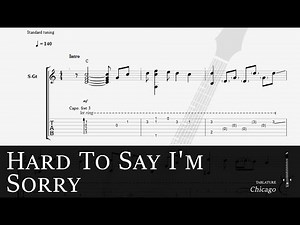 LEARN Hard To Say I'm Sorry - Chicago TAB (Guitar Pro fingerstyle)