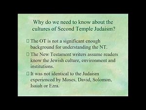 Introduction to Second Temple Judaism