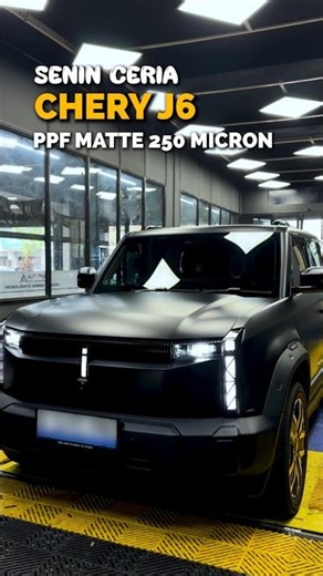 CHERY J6 BECOMES EVEN MORE POWERFUL AFTER INSTALLING MATTE PPF!😎🔥 #cheryj6 #ppf #ppfmobil