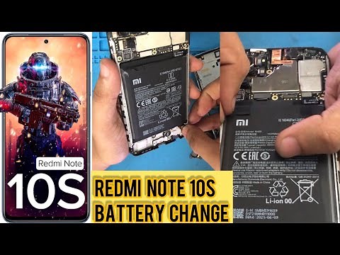 Redmi Note 10s battery replacement | Redmi note 10s battery #battery #redminote10s ‪@HelloPhones‬