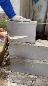 How to lay AAC blocks with sand mortar #Fblifestyle #tips #howtolayaacblocks #carpenters #working | Nuryanto