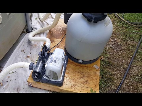 Low flow sand filter pump