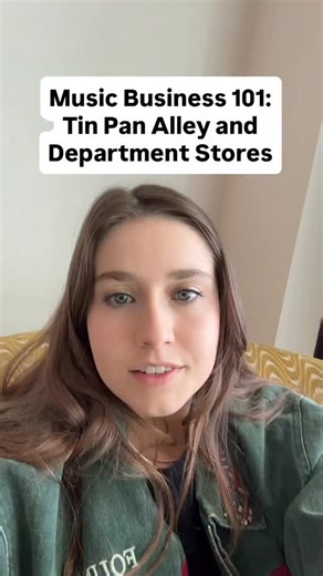 Kristin Robinson on Instagram: "More music business 101: a lil taste of Tin Pan Alley and the importance of early department stores!!"