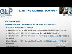 Good Lab Practice (GLP) Part 1