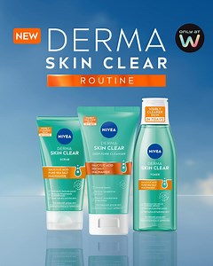 Stop fighting your acne, Start working with your skin! 💙 The new NIVEA Derma Skin Clear contains three powerful anti-acne ingredients: Salicylic Acid, Niacinamide, and Sea Salt, helping you stop your acne struggle and achieve visibly clearer skin in just 7 days! ✨ Incorporate the full range of NIVEA Derma Skin Clear into your skincare routine today, see amazing results, and embrace fresh, smooth, and clear skin! 👑" @mynivea #StopAcne #StartClearSkin #ClearSkinin7days #DermaSkinClear #NIVEAIsFo