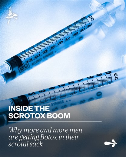The Standard on Instagram: "You’ve heard of Botox, but do you know about Scrotox? Men as young as 19 are requesting Botox below the belt, and we’re in the midst of a Scrotox boom 💉 Click the link in bio to learn why more and more men are getting Botox in their scrotal sack 🔗 #TheLondonStandard #Botox #Scrotox"