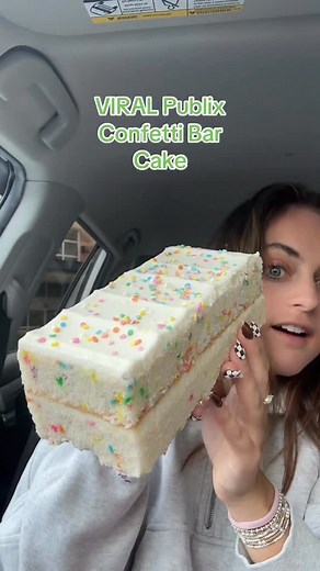 VIRAL Publix Confetti Bar Cake 🎂🌈 @publix #publix #publixbakery #publixcake #cake #confetticake | Sarah Margaret Eats