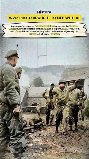 Historic WW2 Life’s Photo: “Captured in the Ardennes: The Moment U.S. Soldiers Surrendered – 1944”