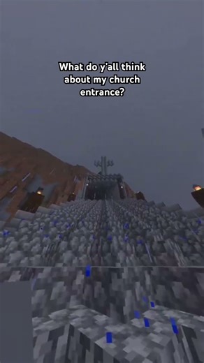 Survival church build #minecraft #church #fypシ