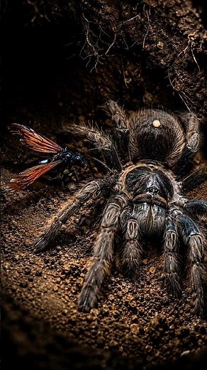 Nobody Told You What’s Inside a Tarantula Hawk Wasp Burrow 🕷️