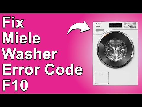 Miele Washer Error Code F10 (Indicates A Water Intake Problem - Complete Troubleshoot Guide!)