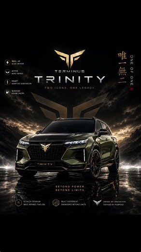 🔥TERMINUS 2.0 Trinity 2.0 Gold edition Super plugin Hybrid SUV car concepts 🔥It's Absolutely Insan 🔥