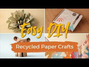 Amazing Waste Paper Craft Ideas Easy DIY Recycled Paper Crafts at Home