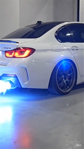 BMW blue fire