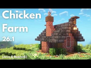 AUTOMATIC CHICKEN FARM | Minecraft tutorial | Java & Bedrock 26.1