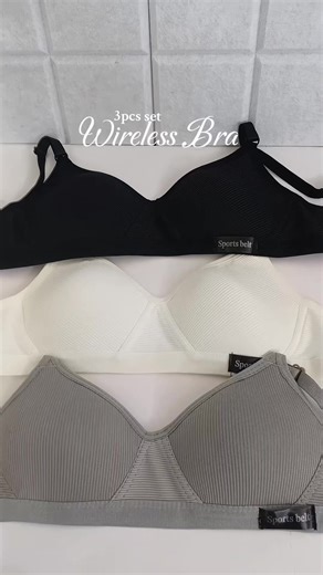Comfortable Wireless Bra Set for Everyday Wear