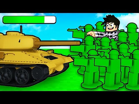 TOY SOLDIERS VS WAR TANK IN ROBLOX - Toy SoldierZ