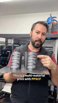 3D Printing PPS-CF/GF to create a unique multi-material part. What the client wants, the client gets