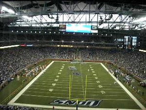Ford Field Crowd Sings Journey Don't Stop Believing During the Lions Browns Game