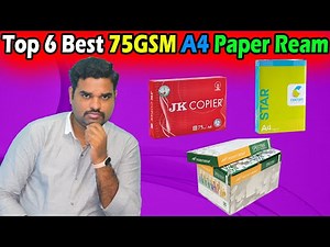 ✅ Top 6 Best A4 Size 75GSM Paper In India 2024 With Price |Copier A4 papers Review & Comparison