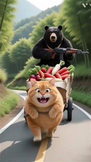 original cat cartoon nice #funny #animals #aivideo #cats #orangecat