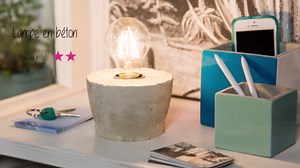 DIY : Lampe pied béton