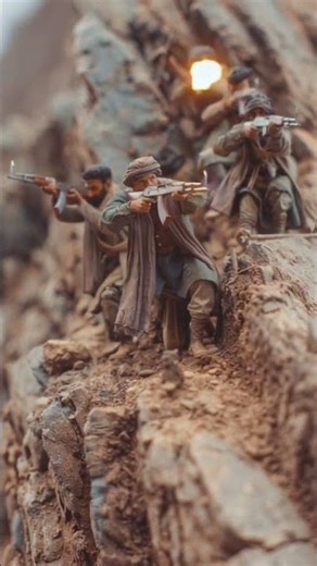 Afghan Mujahid Fighters (Toy Soldiers) 🏔️ | Miniature Battle