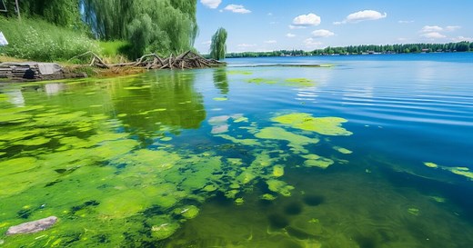 Blaualgen erkennen und Risiko vermeiden
