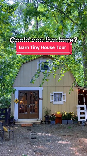 Tour Melissa’s fairytale converted barn tiny house in The Shire of rural Georgia 💫 It’s a cozy eclectic tiny home with a decor style that blends Hobbitcore with 1970’s space cowboy vibes & a healthy dash of fantasy nerdom 💖 🏡 Home to @Melissa Dawn #tinyhousetour #barnconversion #tinyhouse #tinyhomeliving #smallspaceideas #cozyhome #simpleliving #CapCut