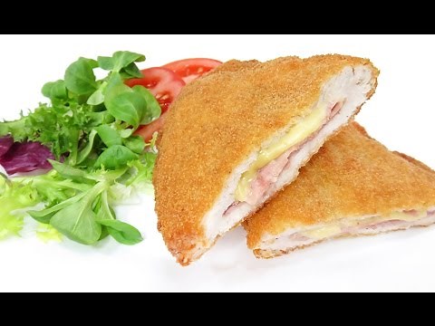 Chicken Breasts Stuffed with Ham and Cheese | Cordon Bleu | Milanese