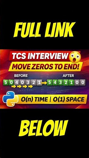TCS | Interview Question | DSA (Link in description)