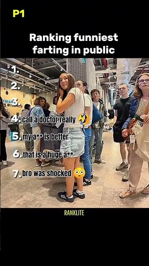 Ranking the Funniest Farting in Public Moments 💨🤣 | #shorts